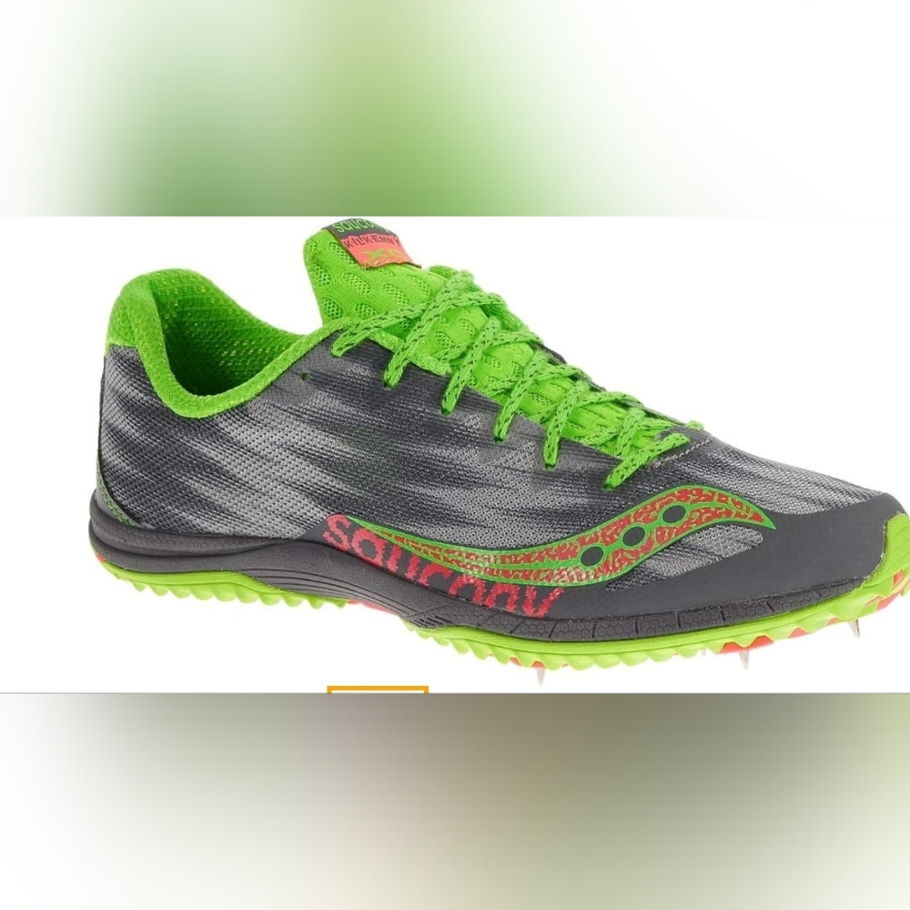 Saucony Green and Gray Running Shoes